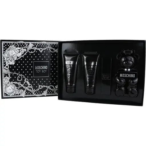 Набір для чоловіків Moschino Toy Boy: Парфумована вода 100 мл та 10 мл + Гель для душу 100 мл + Бальзам після гоління 100 мл - фото 3