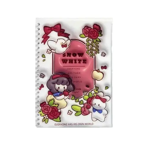 Тетрадь на спирали 3D-Зайчик, А5, 50 листов, ПВХ обложка, клетка (в ассортименте)