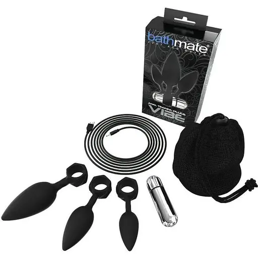 Набір анальних вібропробок Bathmate Anal Training Plugs VIBE діаметр 2.5 см 3.1 см 3.8 см - фото 4