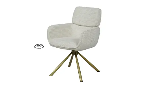Стілець Артур з обертовим механізмом айворі
