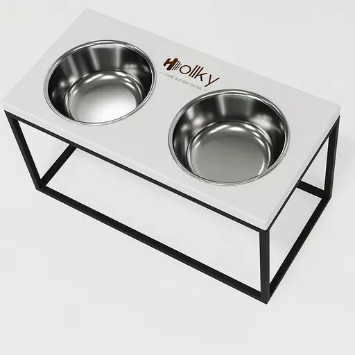 Hollky Base L — миски на підставці для середніх і великих собак (2 × 0,95 л, висота 20 см) - фото 8