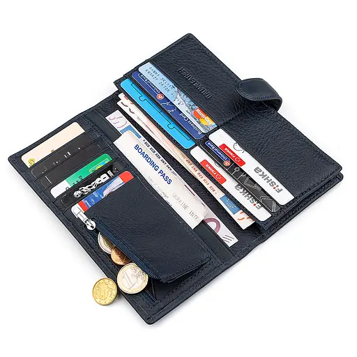 Мужской кожаный кошелек (ST147) ST Leather 9х18.5х2.5 см acs0015158 - фото 3