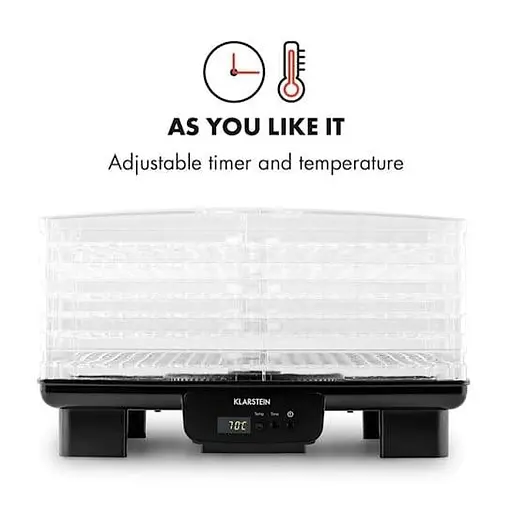 Дегидратор Klarstein Bananarama 550W 6 уровней (10027831) - фото 9