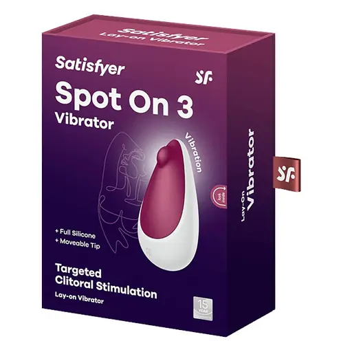 Вібратор для клітора Satisfyer Spot On 3 бордовий - фото 2