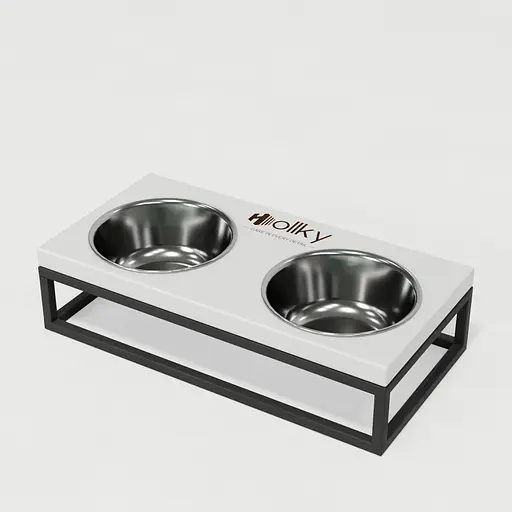 Hollky Base S — миски на підставці для маленьких собак та котів (2 × 0,45 л) - фото 2