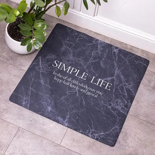 Килимок для ванної кімнати з діатоміту Simple Life 58×58 (см) вологопоглинальний килимок для дому ванни душу та туалету Yiwu HP-42-11 - фото 2