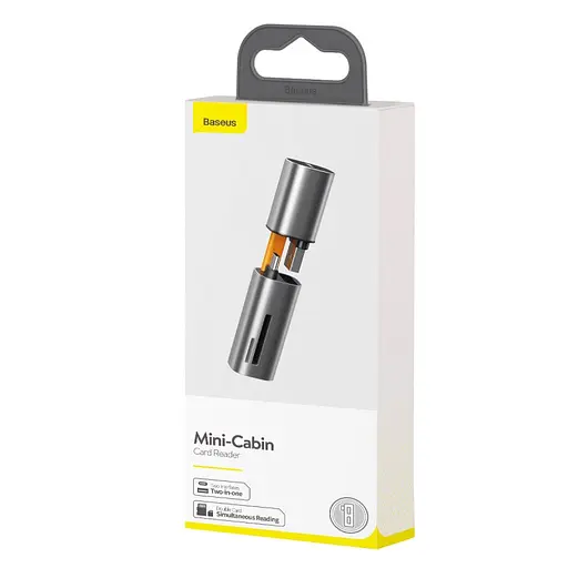 Переходник считыватель карт памяти Baseus Mini-Cabin CADKQ-A0G - фото 3