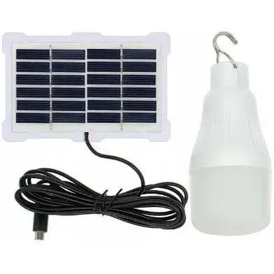 Фонарь аккумуляторная лампа CcLamp CL-022 LED солнечная панель 10 Вт - фото 1