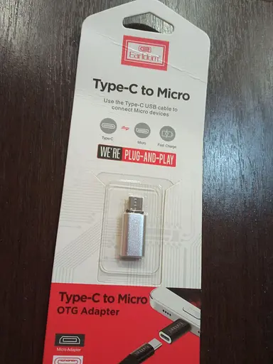 Переходник Type-C to Micro-USB (мама - папа) Earldom et-tc09
