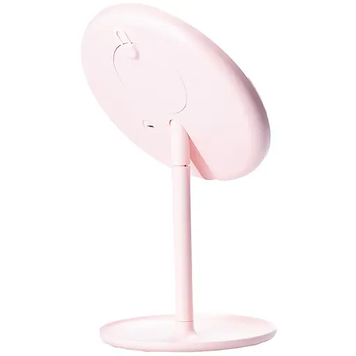 Косметичне дзеркало Happy Life з LED-підсвіткою та збільшенням, рожевий (HP072TD020P) - фото 3