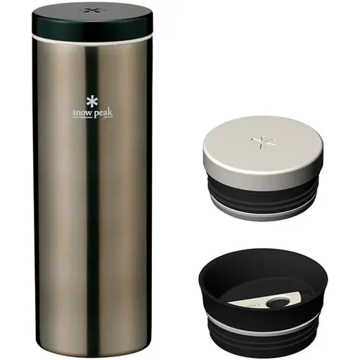 Термопляшка Snow Peak TW-071R-DS Kanpai Bottle 500 мл Dark silver - фото 4
