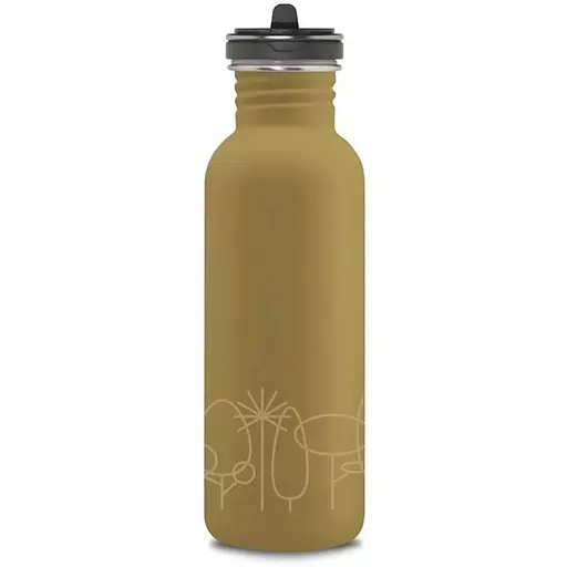 Пляшка Laken Basic Steel Bottle Drinklife 0.75L Yellow (1004-DLBSF7F)
