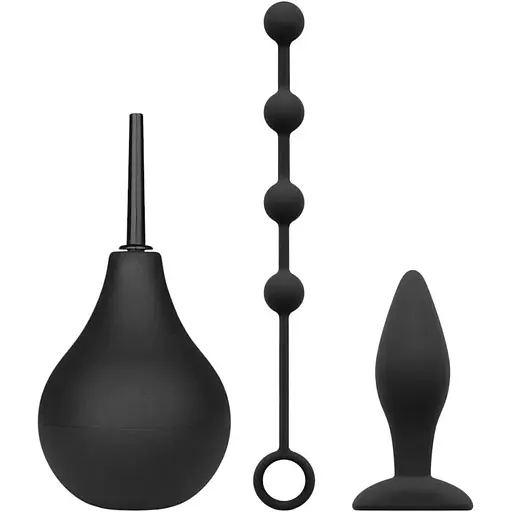 Набір новачка для анальної стимуляції Nexus Anal Beginner Kit спринцівка 224 мл анальні намиста 20 м - фото 1