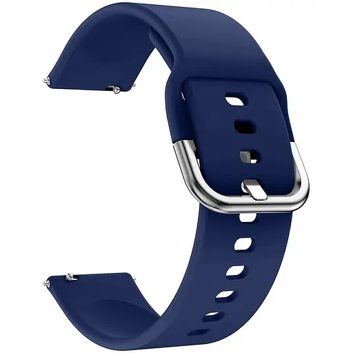 Ремінець силіконовий Tamister для годинника 20 мм Active темно синій