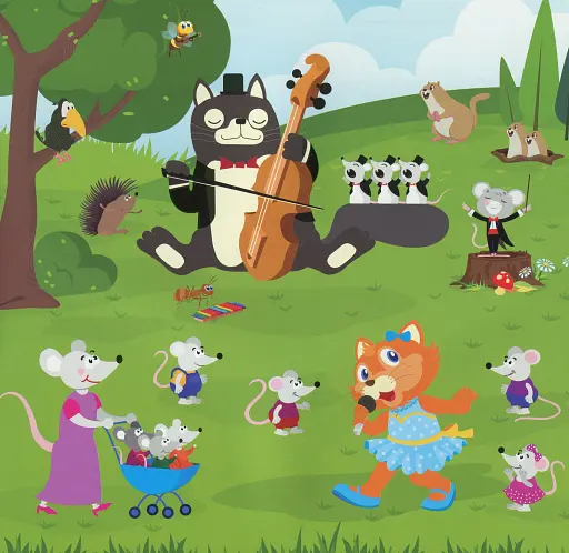 Поміркуй. Знайди відмінності. Котик-музика - фото 3