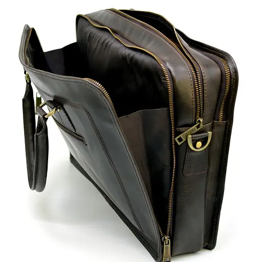 Шкіряний портфель Tarwa 30х40х9 см nsa0001209 - фото 10