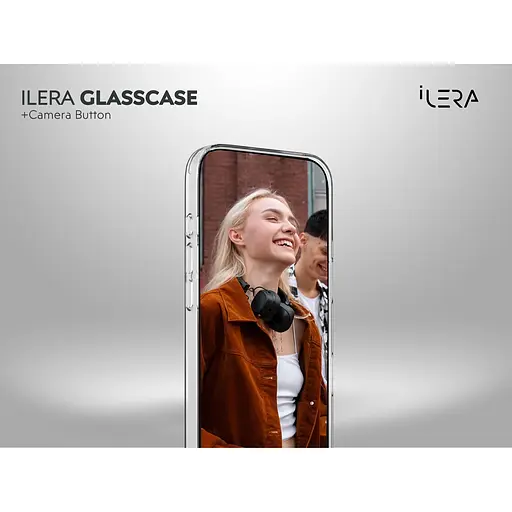 Чехол iLera GlassCase + Camera Button with MagSafe для Apple iPhone Air Frosted ILGCLCa17Air (150409) - фото 10