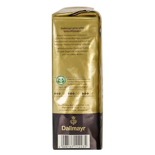 Кава в зернах Dallmayr prodomo смажена без кофеїну 500 г  - фото 3