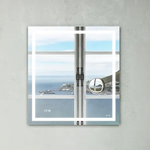 Дзеркало AM.PM Gem з LED- підсвічуванням, годинником і лінзою M91AMOX0653WG38 - фото 2