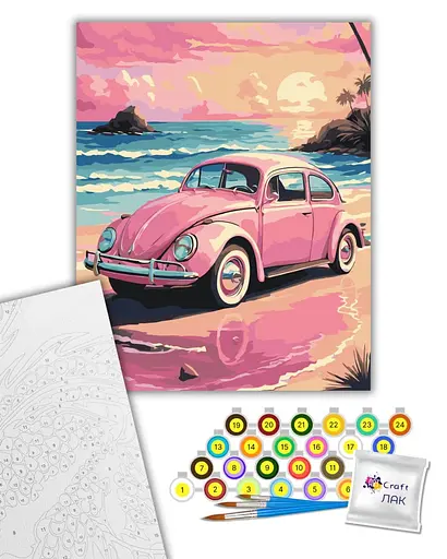 Набор для росписи ArtCraft Розовый жук 40 x 50 см (12515-AC) - фото 2