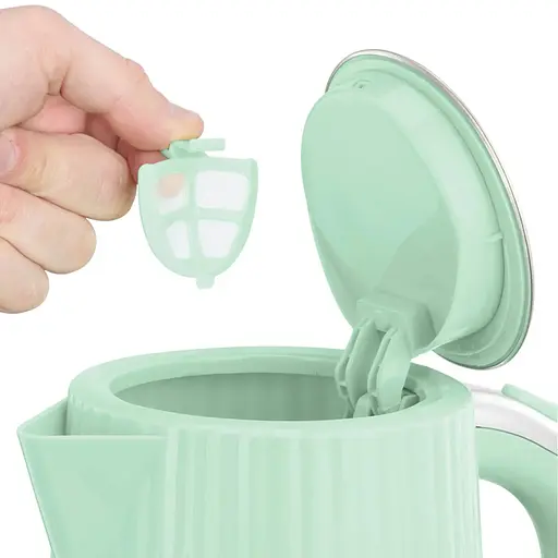 Russell Hobbs Электрочайник Eden, 1.7л, нержавеющая сталь, пластик, фисташковый - фото 3