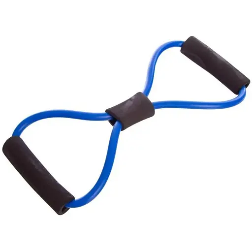 Еспандер EasyFit вісімка трубчастий синій (EF-3947-BL) - фото 1