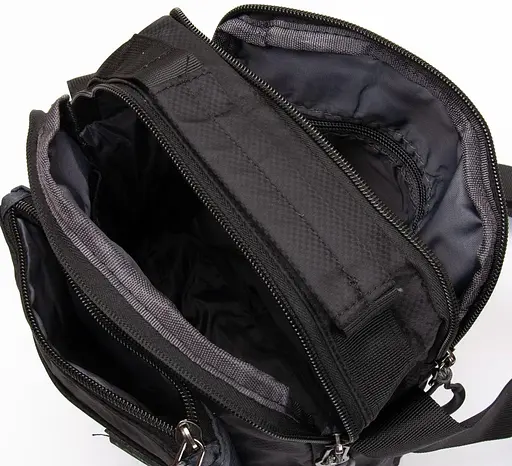 Чоловіча плечова сумка, чорний Lanpad sum0028751 - фото 6