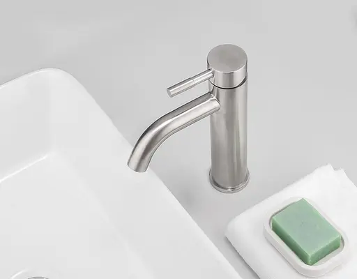 Змішувач для умивальника TROYA GAP1-B090 нержавіюча сталь 30412 - фото 3