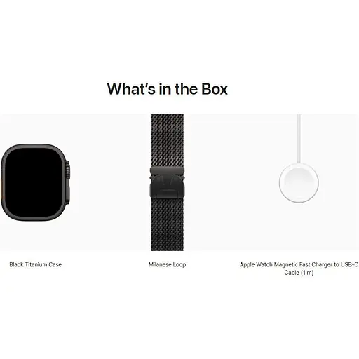 Смарт-часы Apple Watch Ultra 3, 49 мм Black Titanium Case with Black Titanium Milanese Loop Medium MF1Q4 (145346) - фото 4