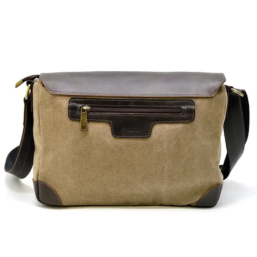 Чоловіча шкіряна сумка через плече TARWA 33х22х8 см sum0025346 - фото 5