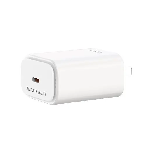 Мережевий зарядний пристрій XO L90B EU PD20W Light fast home charger with Lightning cable Білий - фото 1