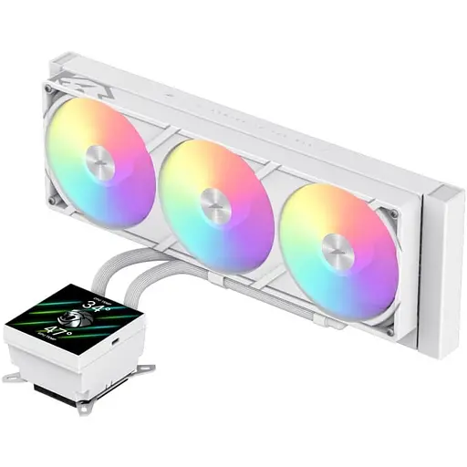 СВО GameMax Glacier 360 LCD White (GLACIER 360 LCD WH) - фото 2