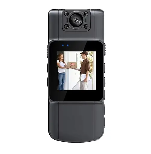 Нагрудна камера B23 1080 FHD із поворотним об'єктивом на 180 градусів