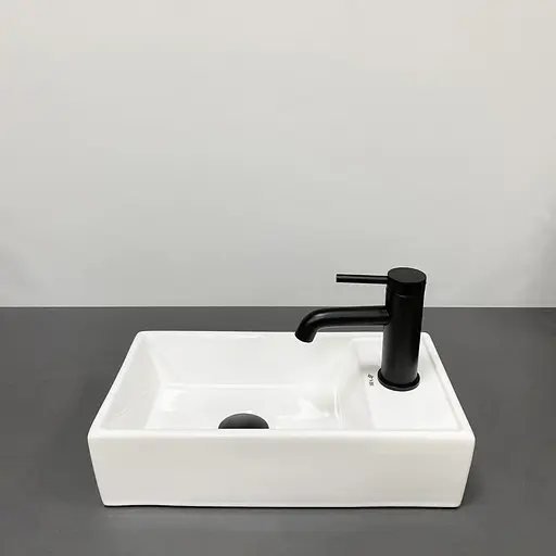 Умивальник VBI Lago L white накладний підвісний VBI-015611, Білий - фото 3