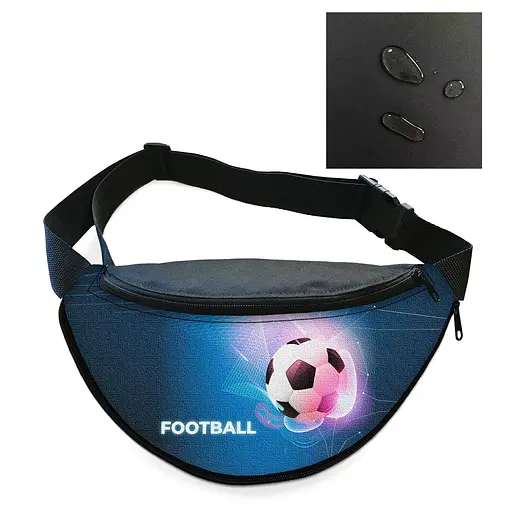 Сумка-бананка мужская/женская Футбол Sport 32×16 см с расширителем поясная сумка или сумка через плечо (02906)