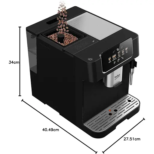 Beko Кофемашина Beko 2 л зерно черное - фото 2