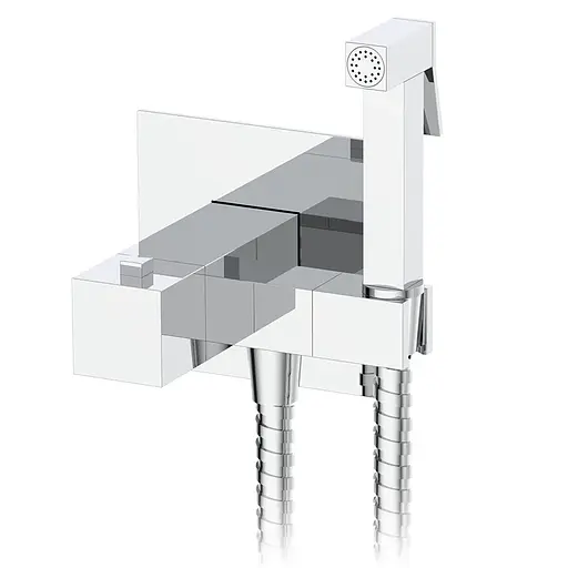 Гігієнічний душ прихованого монтажу термостатичний Koer KB-24011-01 KR4734, Хром - фото 1