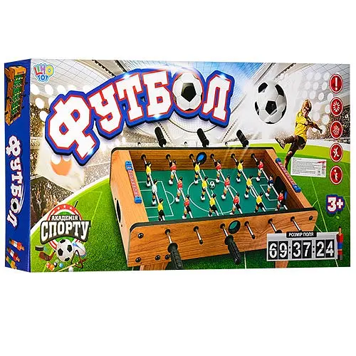 Настільний футбол дерев'яний Limo Toy 2035N на штангах - фото 4