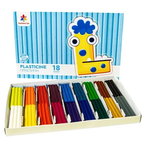 Дитячий набір пластиліну GAMMA`UA 200318, 18 кольорів - фото 1