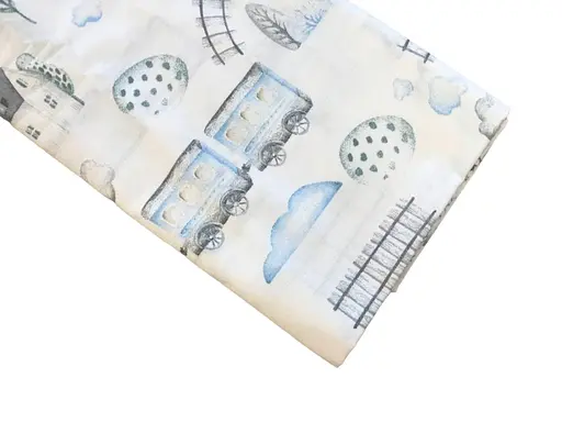 Хлопковая пеленка Moontime 100х80см "Транспорт" - фото 1