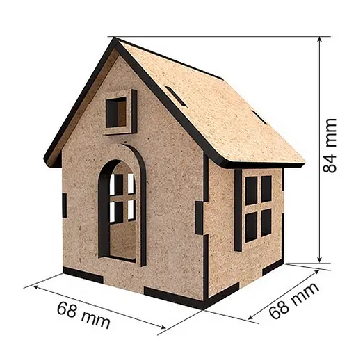 Заготовка для декорирования "Домик 10" Fabrika Decoru FDPO-349 - фото 2