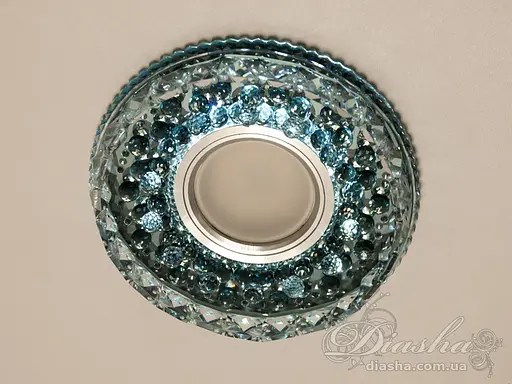 Кришталевий точковий світильник із вбудованою світлодіодною підсвітк - фото 1