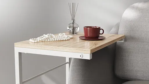 Столик Терри 650x440x330 Белый металл ДСП Дуб Сан-Марино 16мм FRD-104656 - фото 4