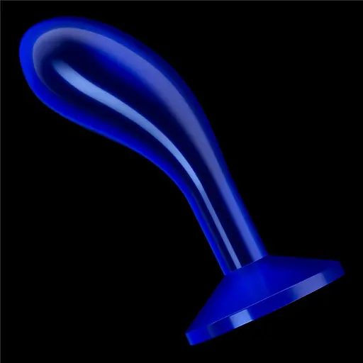 Анальная пробка Flawless Clear Anal Plug 6'' 15 см (синий) - фото 2
