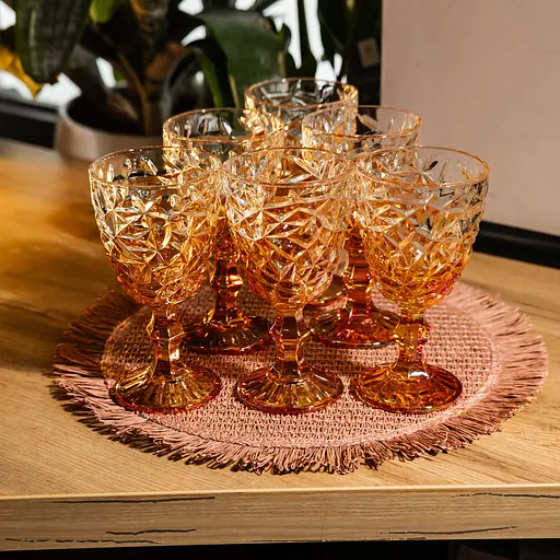 Набор бокалов для вина 6 штук 240 мл бокалы на ножке стеклянные фужеры для вина подарочные Yiwu HP-19-190 - фото 2