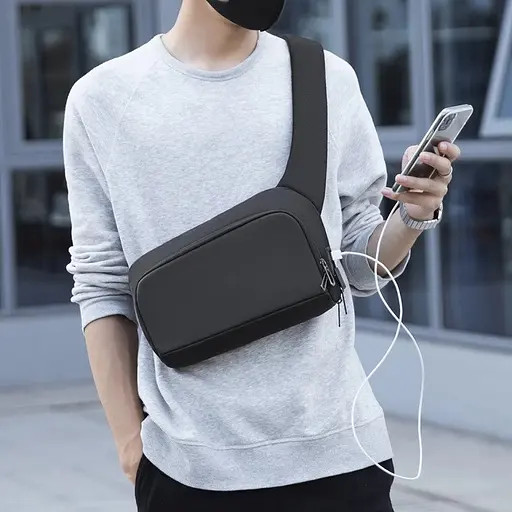 Сумка через плечо Mark Ryden 8893 5л с внешним USB Black (17594) - фото 7