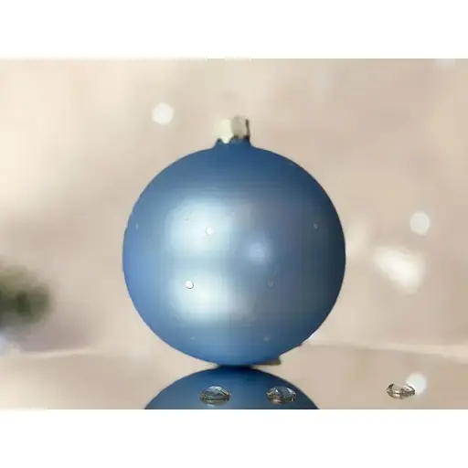 Ялинкова прикраса Санта Шоп Символ 2026 Стрімкий кінь блакитний скло (4820001234091) - фото 3