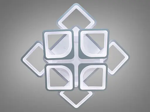 Качественная потолочная LED люстра в детскую комнату с пультом, белые люстры. - фото 2