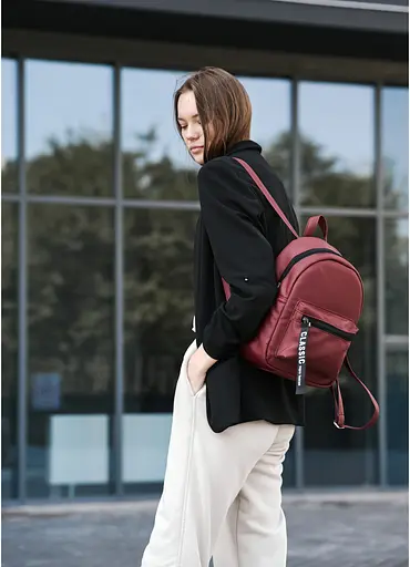 Жіночий Рюкзак Sambag Talari MT бордо 31 х 22 х 12 см (12218005e) - фото 5