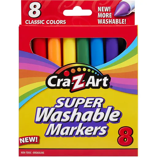 Маркеры Cra-Z-Art Super Washable легкосмываемые 8 шт. (10000CRA) - фото 1